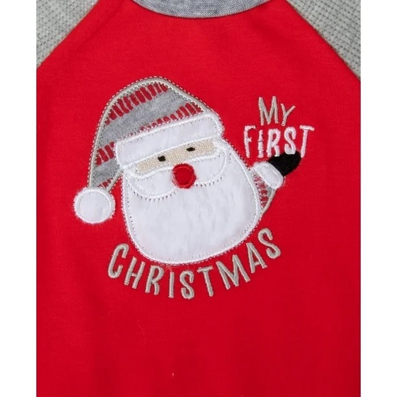 Baby Essentials Long Sleeve Embroidered My First Christmas Santa Set for baby - Picture 2 of 6